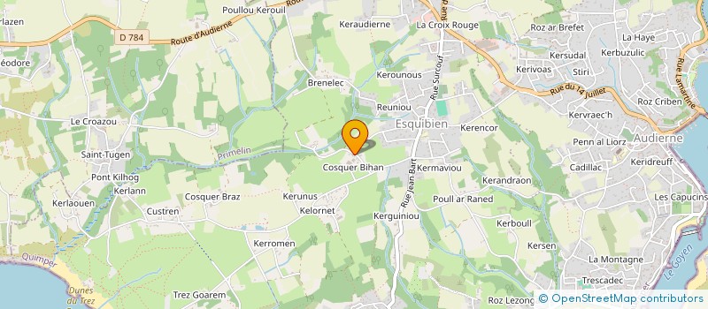 localisation de l'entreprise MONSIEUR YVES PRIOL  AUDIERNE