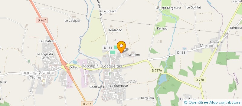 localisation de l'entreprise MONSIEUR YVES PRIOU  LOCQUELTAS