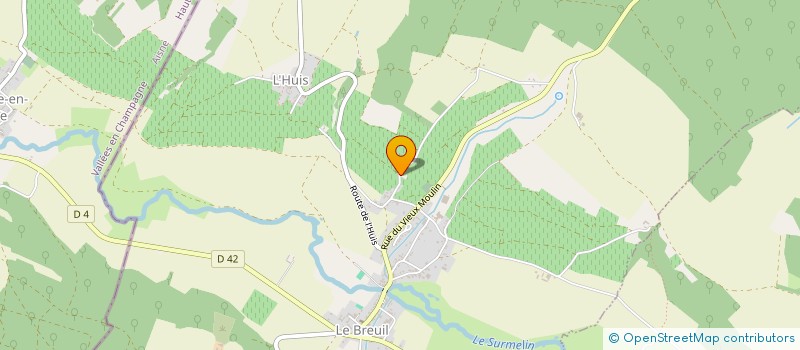 localisation de l'entreprise MONSIEUR YVES PRUD'HOMME à LE BREUIL