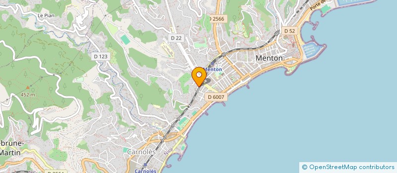 localisation de l'entreprise MONSIEUR YVES PUTETTO  MENTON