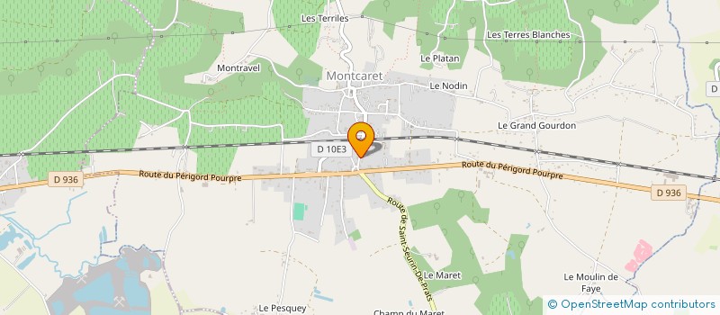 localisation de l'entreprise MONSIEUR YVES PUYJALINET à MONTCARET