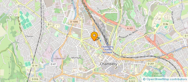 localisation de l'entreprise MONSIEUR YVES QUERE à CHAMBERY