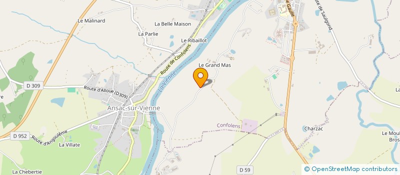 localisation de l'entreprise MONSIEUR YVES QUERIAUD à CONFOLENS