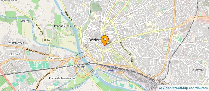 localisation de l'entreprise MONSIEUR YVES RAMBAUD à BEZIERS