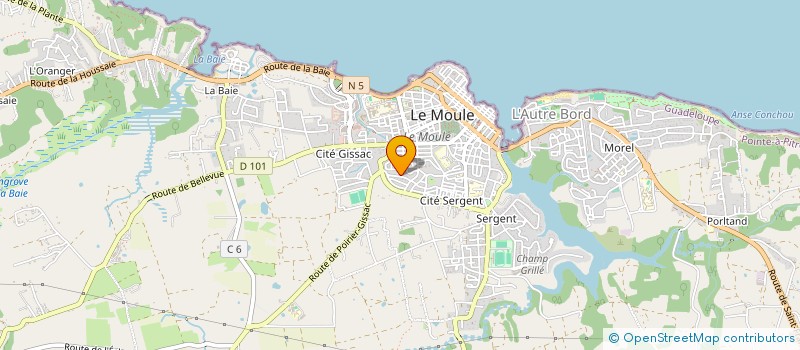 localisation de l'entreprise MONSIEUR YVES RAPINIER à LE MOULE