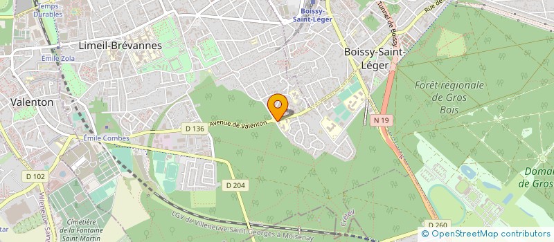 localisation de l'entreprise MONSIEUR YVES RATSIMANINANA  LIMEIL-BREVANNES