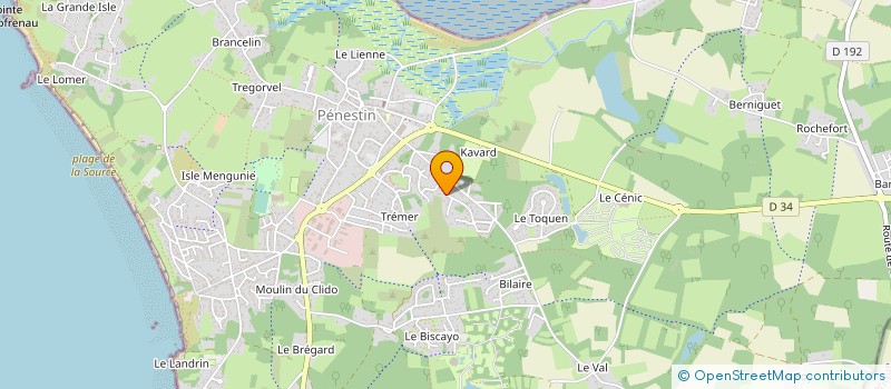 localisation de l'entreprise MONSIEUR YVES RAUDE à PENESTIN