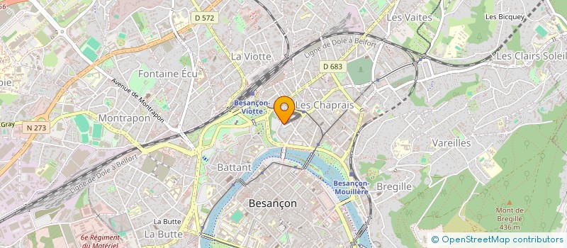 localisation de l'entreprise MONSIEUR YVES RAVEY à BESANCON