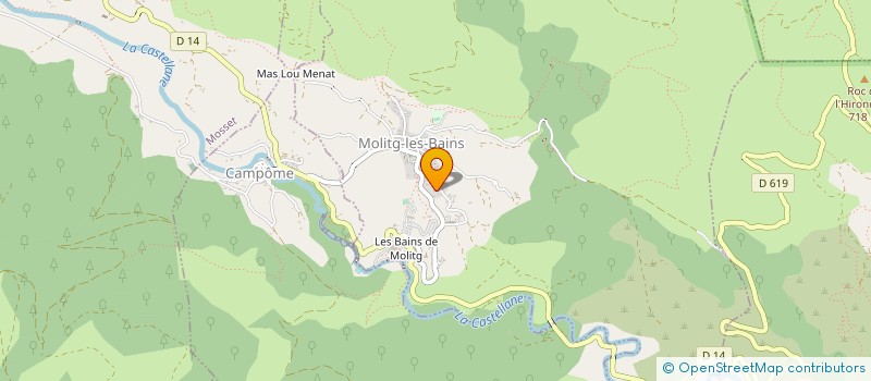 localisation de l'entreprise MONSIEUR YVES RAYNAUD  MOLITG-LES-BAINS