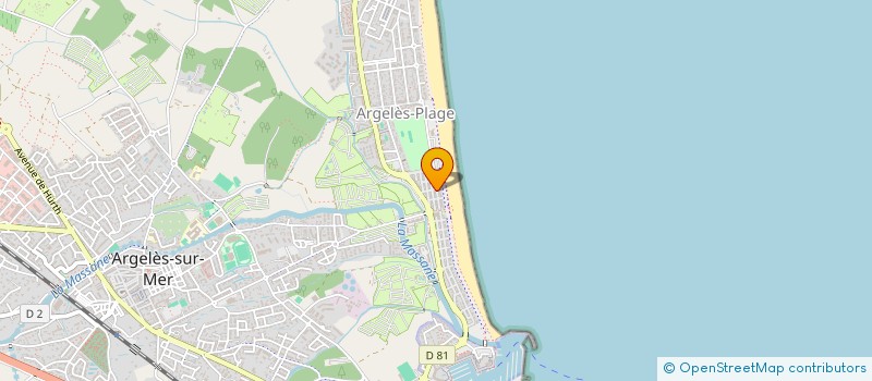 localisation de l'entreprise MONSIEUR YVES REBORA  ARGELES-SUR-MER