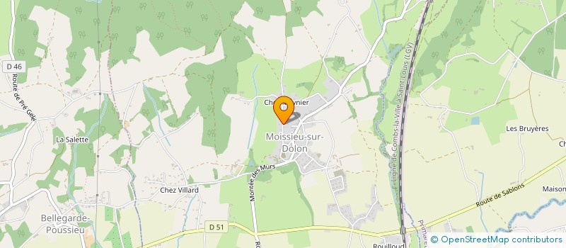 localisation de l'entreprise MONSIEUR YVES REGUILLON  MOISSIEU-SUR-DOLON