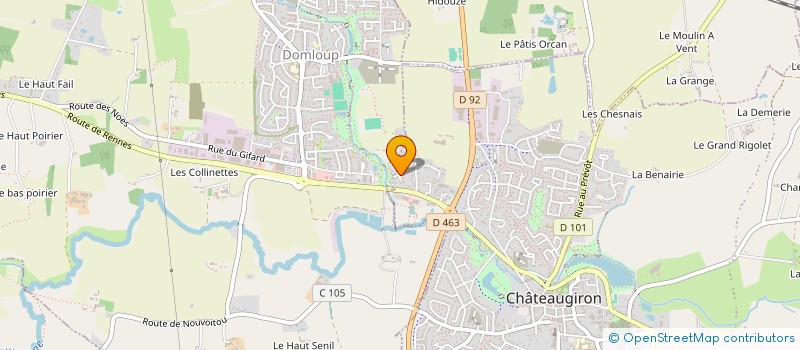 localisation de l'entreprise MONSIEUR YVES RENAULT  CHATEAUGIRON