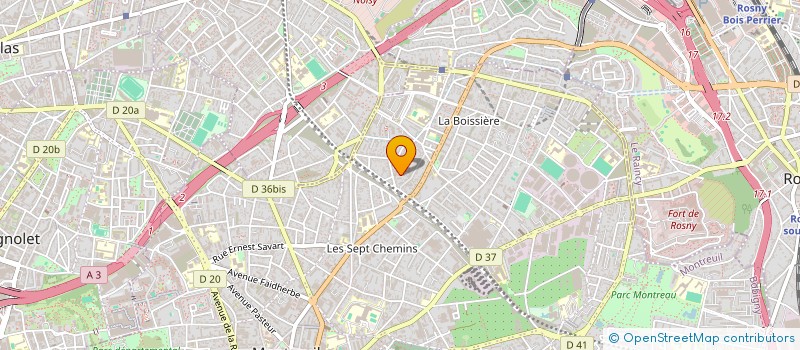 localisation de l'entreprise MONSIEUR YVES RENE ANH-TUAN NGUYEN  MONTREUIL