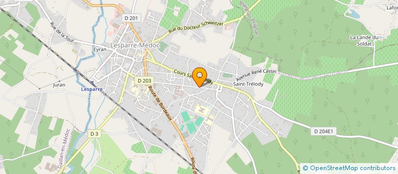 localisation de l'entreprise MONSIEUR YVES RESPAUT  LESPARRE-MEDOC