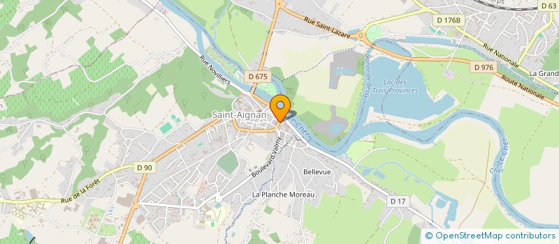 localisation de l'entreprise MONSIEUR YVES RETHORE  SAINT-AIGNAN