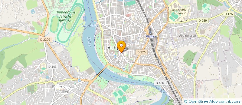 localisation de l'entreprise MONSIEUR YVES RIBOULET à VICHY