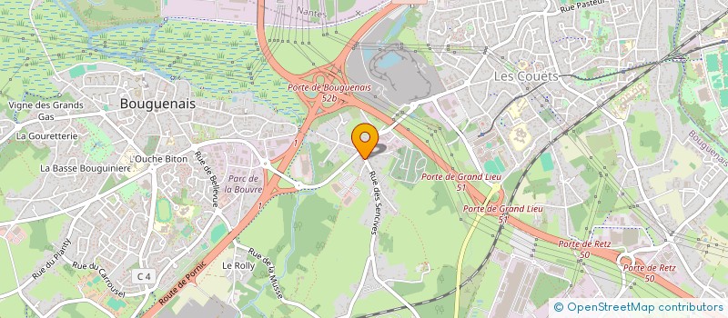 localisation de l'entreprise MONSIEUR YVES RICHARD  BOUGUENAIS