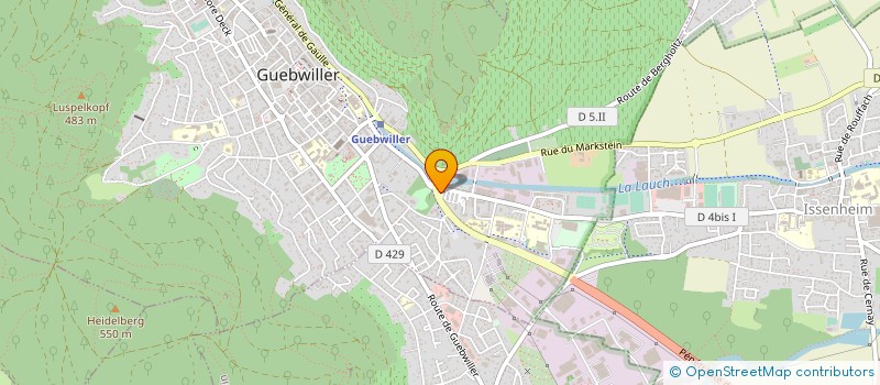 localisation de l'entreprise MONSIEUR YVES RIETH  GUEBWILLER