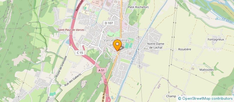 localisation de l'entreprise MONSIEUR YVES RIVAL  VARCES-ALLIERES-ET-RISSET