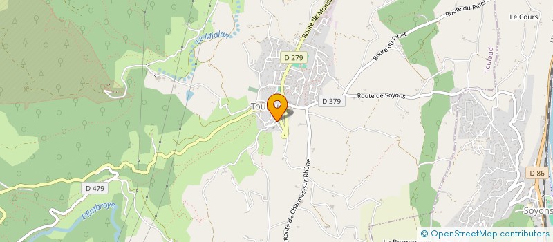 localisation de l'entreprise MONSIEUR YVES ROBERTO  TOULAUD