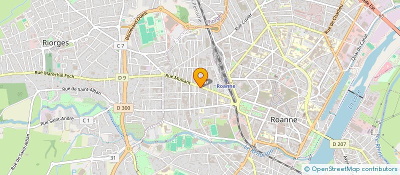 localisation de l'entreprise MONSIEUR YVES ROBIN  ROANNE