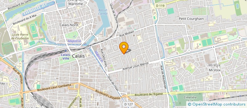 localisation de l'entreprise MONSIEUR YVES ROBITAILLE  CALAIS