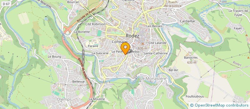 localisation de l'entreprise MONSIEUR YVES ROCA à RODEZ