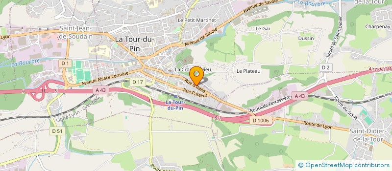localisation de l'entreprise MONSIEUR YVES ROCHE à LA TOUR-DU-PIN