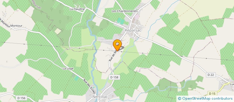 localisation de l'entreprise MONSIEUR YVES RODARIE  REPARSAC