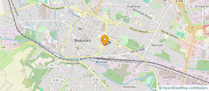 localisation de l'entreprise MONSIEUR YVES RODI  BEAUVAIS