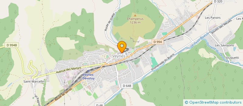 localisation de l'entreprise MONSIEUR YVES ROJAT  LA ROCHE DES ARNAUDS