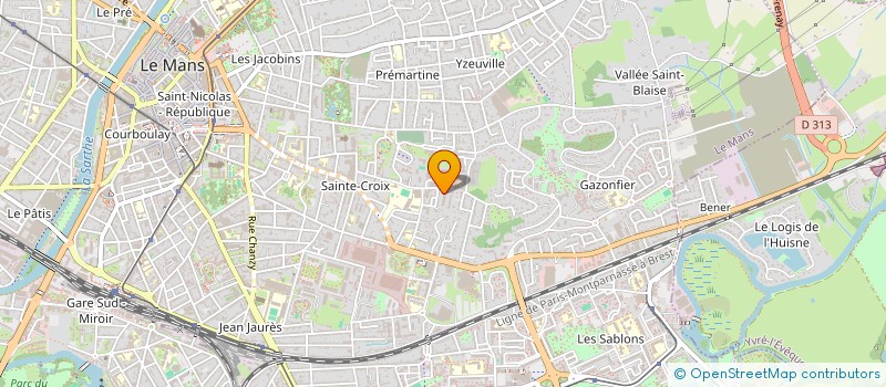 localisation de l'entreprise MONSIEUR YVES-ROLAND FODE  LE MANS