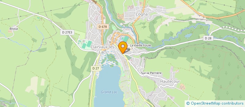 localisation de l'entreprise MONSIEUR YVES ROMAND  CLAIRVAUX-LES-LACS