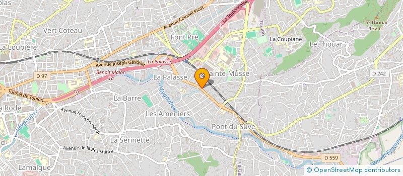 localisation de l'entreprise MONSIEUR YVES ROMEY  TOULON