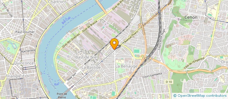 localisation de l'entreprise MONSIEUR YVES RONDEAU  BORDEAUX