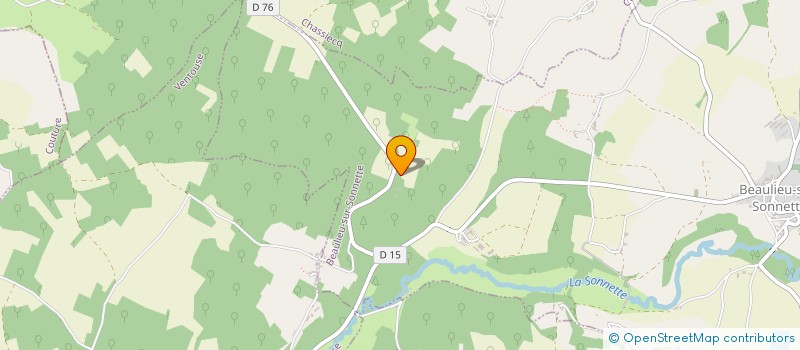 localisation de l'entreprise MONSIEUR YVES RONDINAUD à BEAULIEU-SUR-SONNETTE