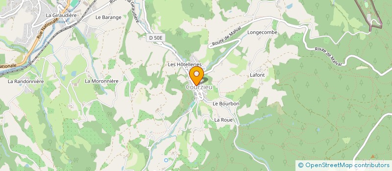 localisation de l'entreprise MONSIEUR YVES ROSSILLE  COURZIEU