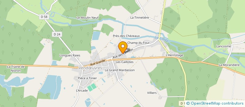 localisation de l'entreprise MONSIEUR YVES ROUAULT à VENDŒUVRES