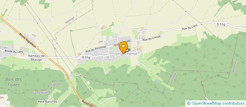 localisation de l'entreprise MONSIEUR YVES ROUDET  LONGECHENAL