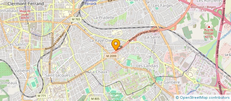 localisation de l'entreprise MONSIEUR YVES ROUMEAU  CLERMONT-FERRAND