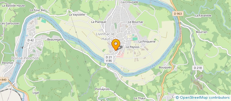 localisation de l'entreprise MONSIEUR YVES ROUMEGOUS à LIVINHAC-LE-HAUT