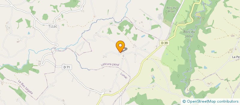 localisation de l'entreprise MONSIEUR YVES ROUQUETTE  LESCURE-JAOUL