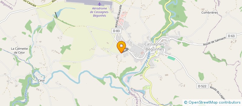 localisation de l'entreprise MONSIEUR YVES ROUVELLAT à CASSAGNES-BEGONHES