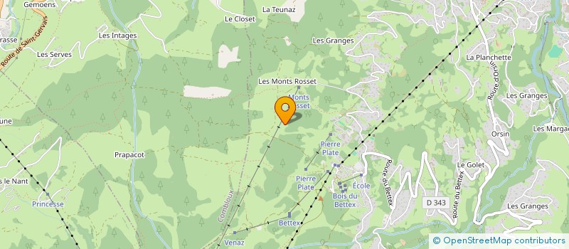 localisation de l'entreprise MONSIEUR YVES ROUX  SAINT GERVAIS LES BAINS