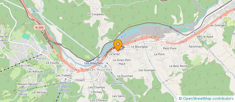 localisation de l'entreprise MONSIEUR YVES ROUX  LES HOUCHES