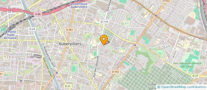 localisation de l'entreprise MONSIEUR YVES ROZET à AUBERVILLIERS