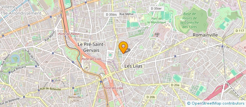 localisation de l'entreprise MONSIEUR YVES SAADA à LES LILAS