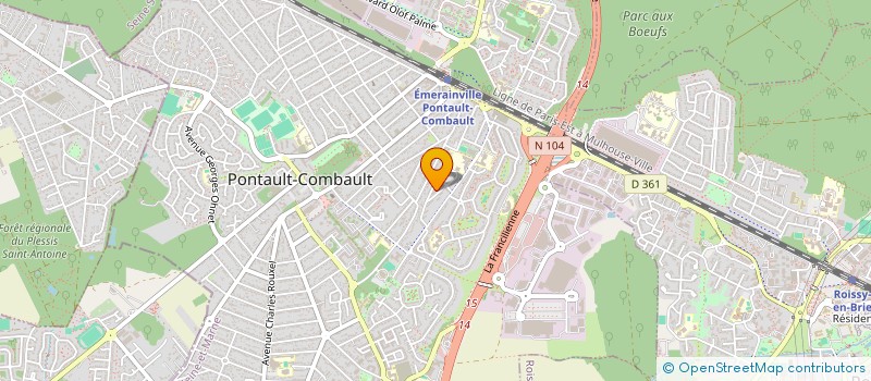 localisation de l'entreprise MONSIEUR YVES SABROU à PONTAULT-COMBAULT