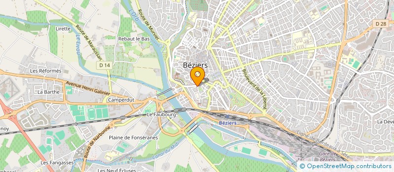 localisation de l'entreprise MONSIEUR YVES SAGARRUY à BEZIERS