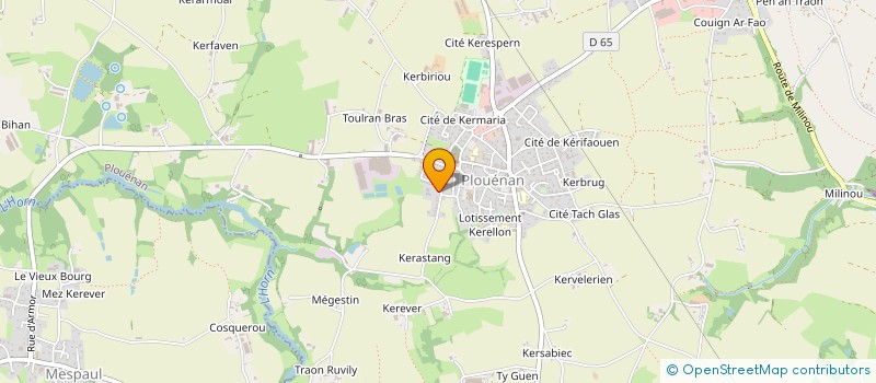 localisation de l'entreprise MONSIEUR YVES SAILLOUR  PLOUENAN